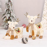 Maxbell Elk Ornament Hotel Shopping Mall Window Party Decor Collectibles 33cm