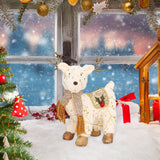 Maxbell Elk Ornament Hotel Shopping Mall Window Party Decor Collectibles 33cm