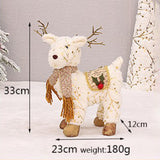 Maxbell Elk Ornament Hotel Shopping Mall Window Party Decor Collectibles 33cm