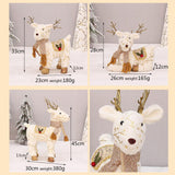 Maxbell Elk Ornament Hotel Shopping Mall Window Party Decor Collectibles 45cm