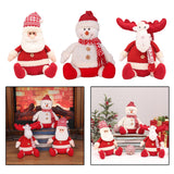 Maxbell Cute Christmas Doll Sitting Figurines Toys for Party Holiday Celebration Santa Claus