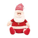 Maxbell Cute Christmas Doll Sitting Figurines Toys for Party Holiday Celebration Santa Claus