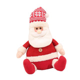 Maxbell Cute Christmas Doll Sitting Figurines Toys for Party Holiday Celebration Santa Claus