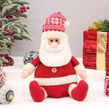 Maxbell Cute Christmas Doll Sitting Figurines Toys for Party Holiday Celebration Santa Claus