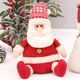 Maxbell Cute Christmas Doll Sitting Figurines Toys for Party Holiday Celebration Santa Claus