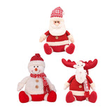 Maxbell Cute Christmas Doll Sitting Figurines Toys for Party Holiday Celebration Santa Claus