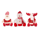 Maxbell Cute Christmas Doll Sitting Figurines Toys for Party Holiday Celebration Santa Claus