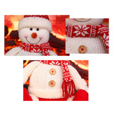 Maxbell Cute Christmas Doll Sitting Figurines Toys for Party Holiday Celebration Snowman