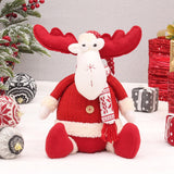 Maxbell Cute Christmas Doll Sitting Figurines Toys for Party Holiday Celebration Elk