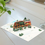 Maxbell Christmas Greeting Card Popup Card with Envelope for Festival Party Decor