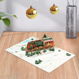 Maxbell Christmas Greeting Card Popup Card with Envelope for Festival Party Decor
