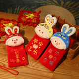 Maxbell Red Pocket Lucky Money Pockets Women Purse Red Pocket for New Year Travel Yellow