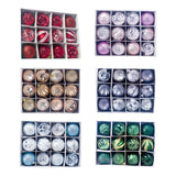 Maxbell 12Pcs Christmas Balls Xmas Tree Hanging Pendants DIY for Home Decorations Red