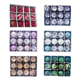 Maxbell 12Pcs Christmas Balls Xmas Tree Hanging Pendants DIY for Home Decorations Red