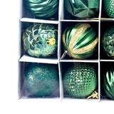 Maxbell 12Pcs Christmas Balls Xmas Tree Hanging Pendants DIY for Home Decorations Green