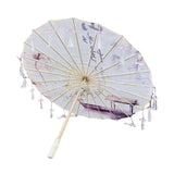 Maxbell Classical Dance Umbrella Handpainted Parasol for Bridal Costume Housewarming Violet