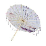 Maxbell Classical Dance Umbrella Handpainted Parasol for Bridal Costume Housewarming Violet
