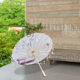 Maxbell Classical Dance Umbrella Handpainted Parasol for Bridal Costume Housewarming Violet