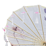 Maxbell Classical Dance Umbrella Handpainted Parasol for Bridal Costume Housewarming Violet