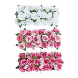 Maxbell Flowers Wall Panels Banquet Centerpeice Table Runner for Party Home Décor White