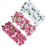 Maxbell Flowers Wall Panels Banquet Centerpeice Table Runner for Party Home Décor White