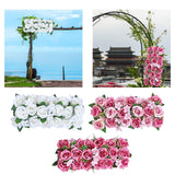 Maxbell Flowers Wall Panels Banquet Centerpeice Table Runner for Party Home Décor White