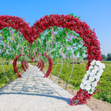 Maxbell Flowers Wall Panels Banquet Centerpeice Table Runner for Party Home Décor White