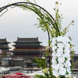 Maxbell Flowers Wall Panels Banquet Centerpeice Table Runner for Party Home Décor White