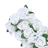 Maxbell Flowers Wall Panels Banquet Centerpeice Table Runner for Party Home Décor White