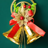 Maxbell Christmas Bell Ornaments Pendant Wind Chimes Crafts for Indoor Outdoor Style A