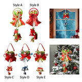 Maxbell Christmas Bell Ornaments Pendant Wind Chimes Crafts for Indoor Outdoor Style A