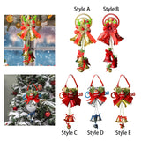 Maxbell Christmas Bell Ornaments Pendant Wind Chimes Crafts for Indoor Outdoor Style A