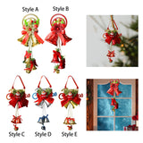 Maxbell Christmas Bell Ornaments Pendant Wind Chimes Crafts for Indoor Outdoor Style A