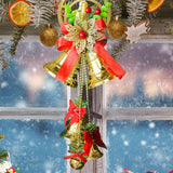 Maxbell Christmas Bell Ornaments Pendant Wind Chimes Crafts for Indoor Outdoor Style A