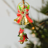 Maxbell Christmas Bell Ornaments Pendant Wind Chimes Crafts for Indoor Outdoor Style A