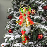 Maxbell Christmas Bell Ornaments Pendant Wind Chimes Crafts for Indoor Outdoor Style A
