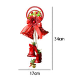 Maxbell Christmas Bell Ornaments Pendant Wind Chimes Crafts for Indoor Outdoor Style B
