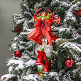 Maxbell Christmas Bell Ornaments Pendant Wind Chimes Crafts for Indoor Outdoor Style B