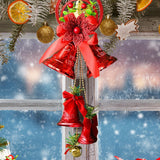 Maxbell Christmas Bell Ornaments Pendant Wind Chimes Crafts for Indoor Outdoor Style B
