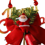 Maxbell Christmas Bell Ornaments Pendant Wind Chimes Crafts for Indoor Outdoor Style C