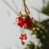 Maxbell Christmas Bell Ornaments Pendant Wind Chimes Crafts for Indoor Outdoor Style C
