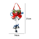 Maxbell Christmas Bell Ornaments Pendant Wind Chimes Crafts for Indoor Outdoor Style D