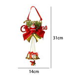Maxbell Christmas Bell Ornaments Pendant Wind Chimes Crafts for Indoor Outdoor Style E