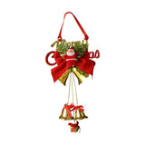 Maxbell Christmas Bell Ornaments Pendant Wind Chimes Crafts for Indoor Outdoor Style E