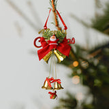 Maxbell Christmas Bell Ornaments Pendant Wind Chimes Crafts for Indoor Outdoor Style E