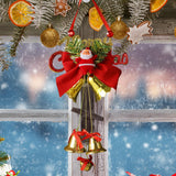 Maxbell Christmas Bell Ornaments Pendant Wind Chimes Crafts for Indoor Outdoor Style E