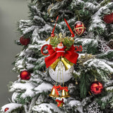 Maxbell Christmas Bell Ornaments Pendant Wind Chimes Crafts for Indoor Outdoor Style E