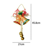 Maxbell Christmas Bell Ornaments Party Supplies Bowknot for Outdoor Indoor Window Style A