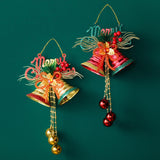 Maxbell Christmas Bell Ornaments Party Supplies Bowknot for Outdoor Indoor Window Style A