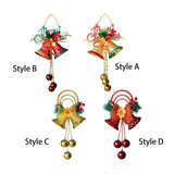 Maxbell Christmas Bell Ornaments Party Supplies Bowknot for Outdoor Indoor Window Style A